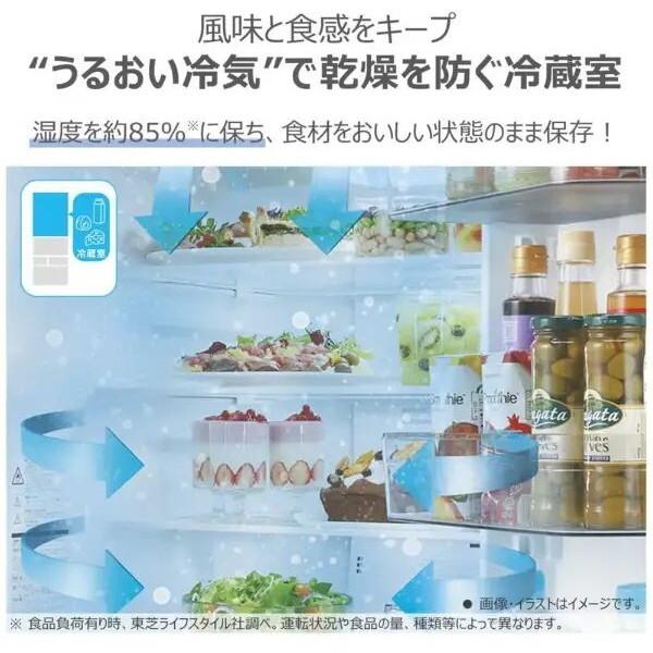 TOSHIBA 東芝 GR-Y600FH(EW) グランホワイト FHシリーズ 冷蔵庫 (601L