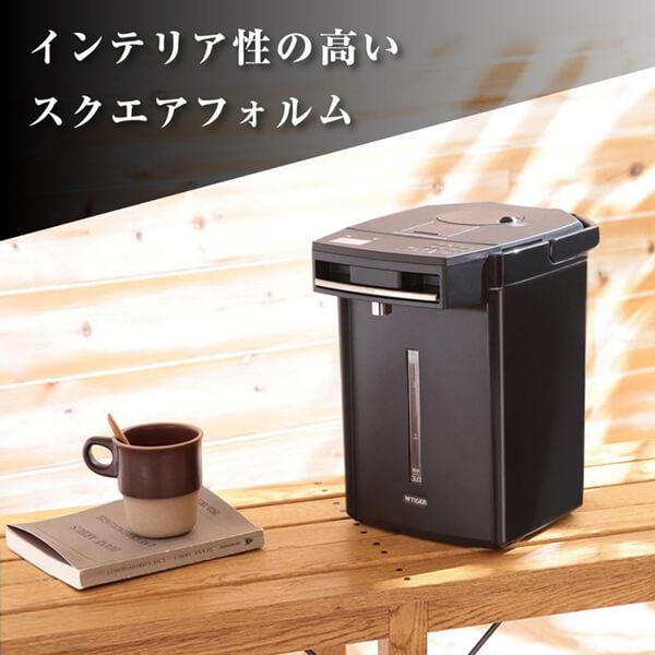 タイガー 電気ポット TIGER とく子さん PIM-G220K ブラック 蒸気 タイガー 電気ポット TIGER とく子さん PIM-G220K ブラック 蒸気