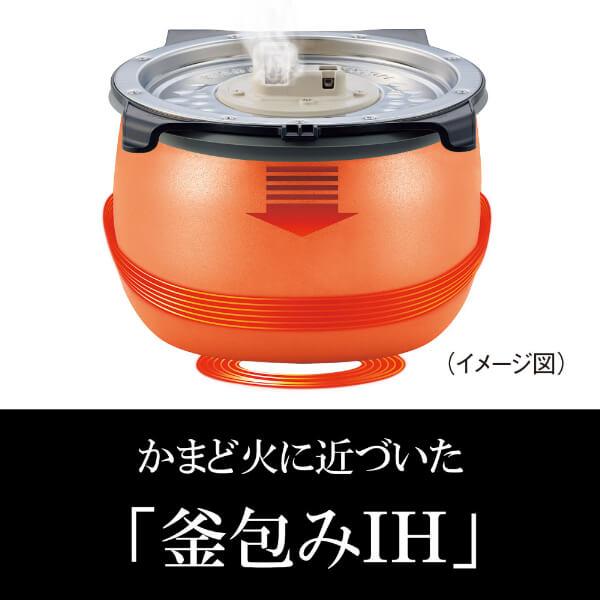 炊飯器 1升炊き タイガー TIGER 炊きたて IH JPI-Y180-WY ピュア