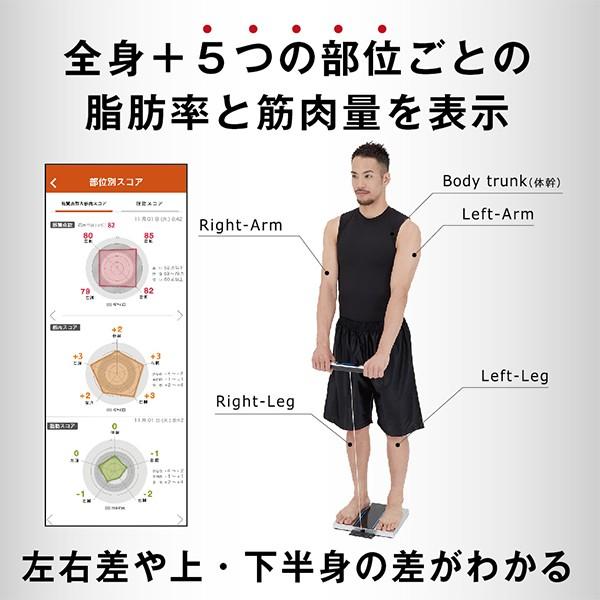 TANITA（タニタ） 体組成計 TANITA RD-800-BK ブラック 体重計 バック