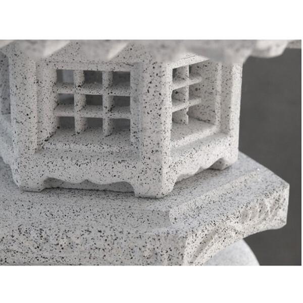石原 御影調 角雪見灯籠 1尺5寸 メーカー直送 : XPRICE Yahoo!店