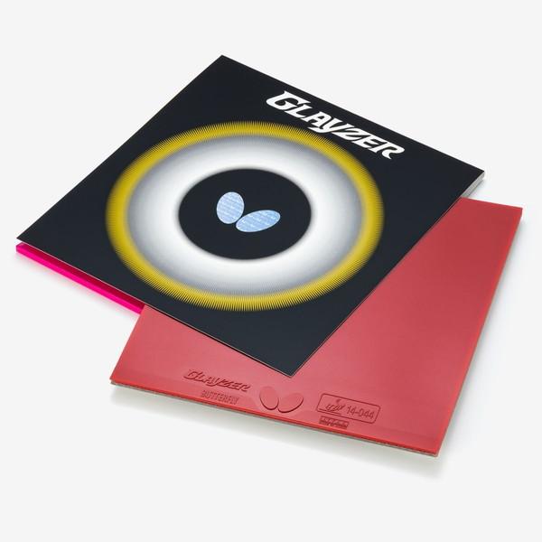 バタフライ（Butterfly） 卓球 ラバー グレイザー レッド 赤 2.1