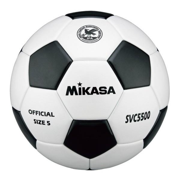 MIKASA（ミカサ） MIKASA SVC5500-WBK サッカー5号 検定球 貼り 白黒