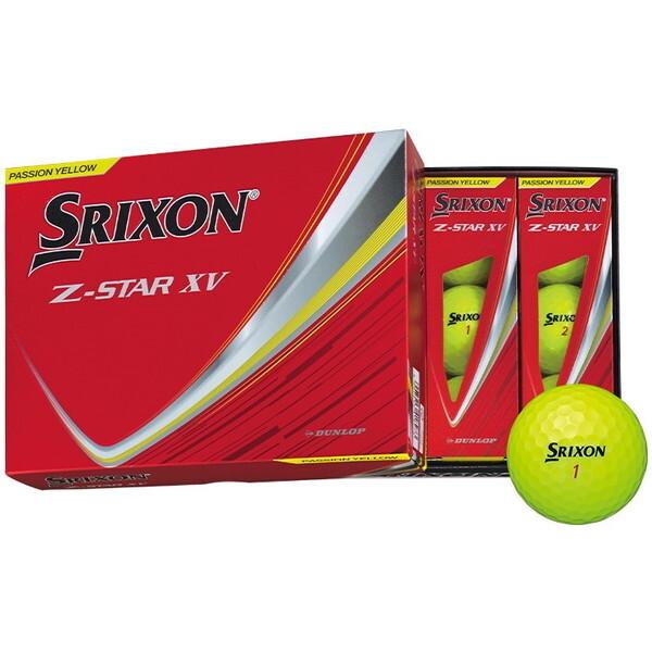 【新品】Srixon Z-STAR XV 2025 パッションイエロー 3ダース DUNLOP（ダンロップ） スリクソン Z-STAR XV ボール 2025年モデル