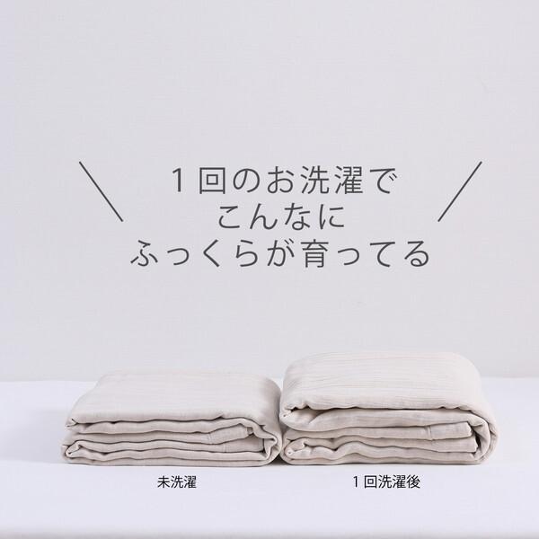 西川（nishikawa） hauu さらもち4重ガーゼケット シングル 洗える 綿