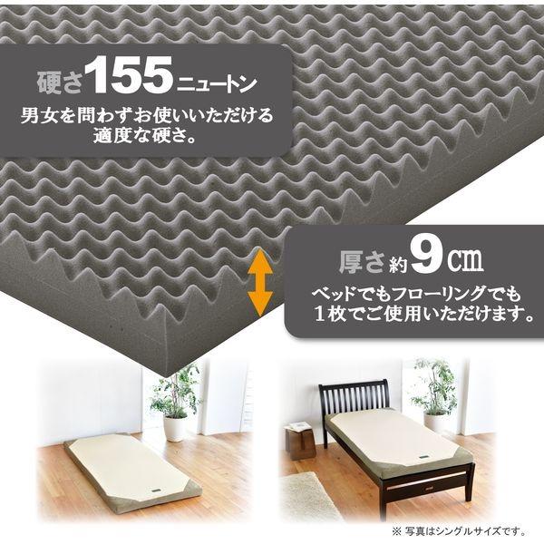 西川（nishikawa） RAKURA マットレス シングル シルバー 97×200×9cm