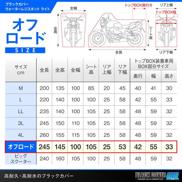 デイトナ 97952 BLACKCOVER WR LITE OFFBOX オフロード トップケース装着車用｜aprice｜06