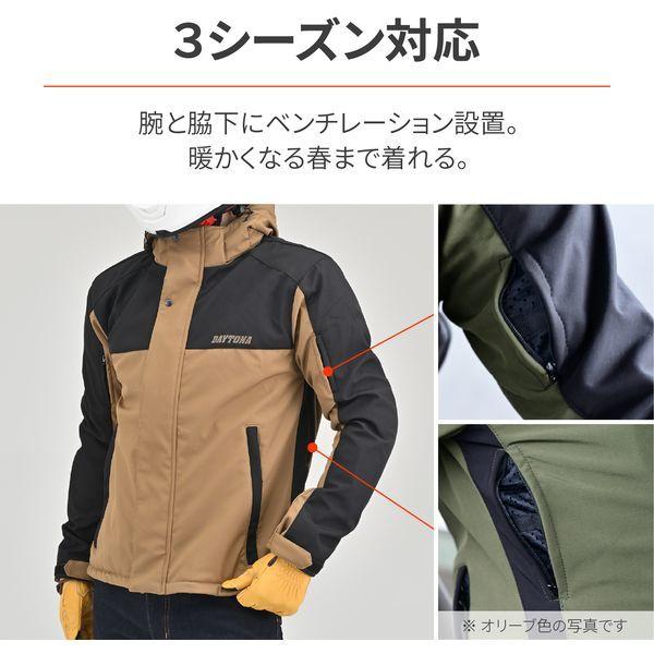 Daytona バイク用ジャケット プロテクター付き ブラウン DAYTONA（デイトナ） バイク用 ジャケット 春秋冬 ソフトプロテクター