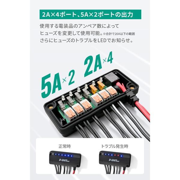 DAYTONA（デイトナ） D45866 アクセサリー電源ユニット 6系統 合計18A