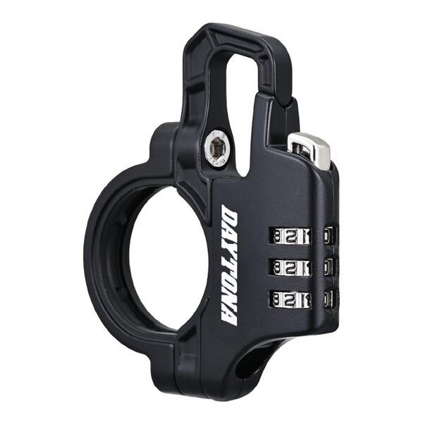 D42183 デイトナ(Daytona) バイク用 ヘルメットロック 取付幅13mm スレンダーヘルメットロック ダイヤルタイプ 42183 | DAYTONA（バイク用品） | 01