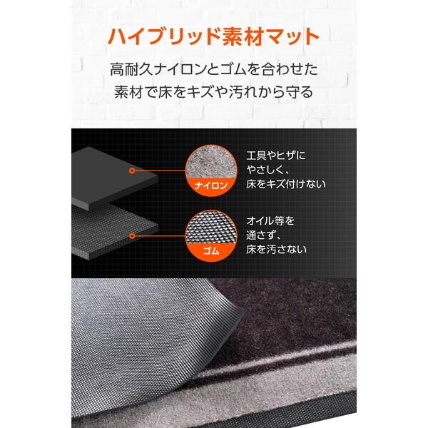 DAYTONA（デイトナ） D41572 バイク用 フロアマット 1020×2600mm ゴム