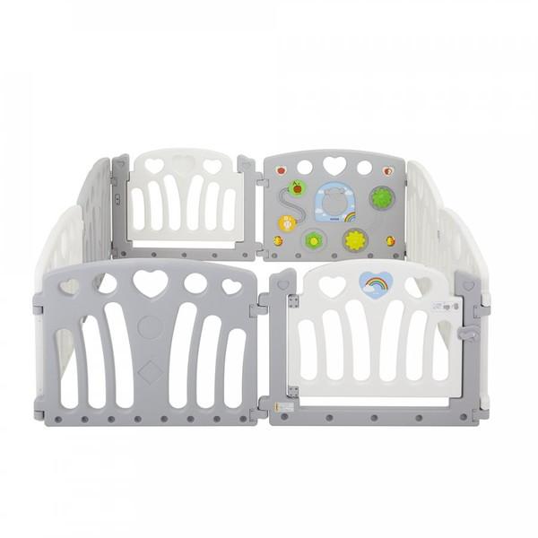 カトージ（KATOJI） ベビーサークル 2ドア コロコロランドII ホワイト