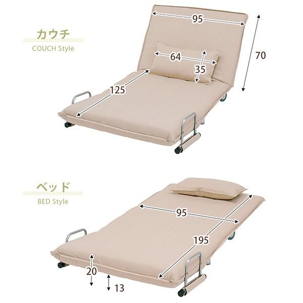 HAGiHARA（萩原） ソファベッド ソファ カウチ ベッド 一人暮らし