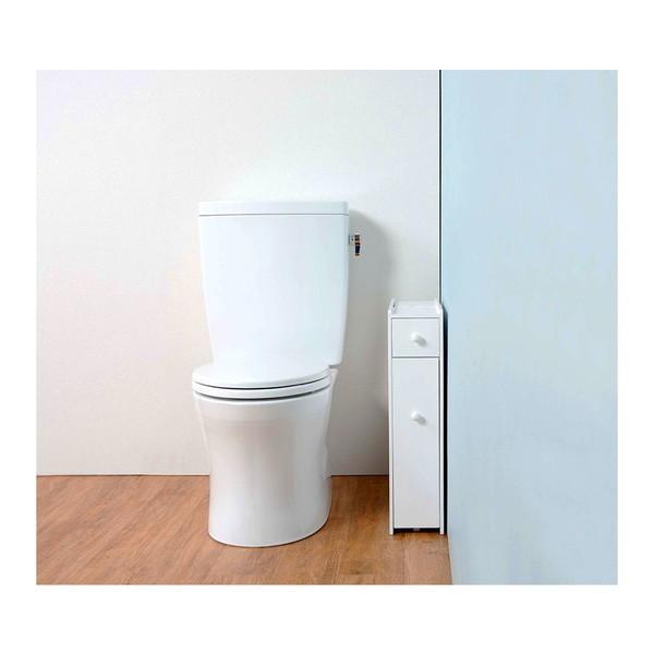トイレラック ラック 収納 ふるさと割 ホワイト 白 幅14cm トイレ用品 高さ58 5cm
