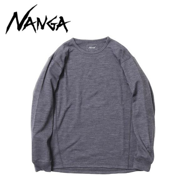 ナンガ MERINO WOOL BASE LAYER L/S TOP GRY M NW2341-1J508 N1MpGRF5 NANGA [メリノウール ベースレイヤー ロングスリーブトップ] NANGA（ナンガ） MERINO WOOL BASE LAYER L/S TOP GRY M NW2341-1J508