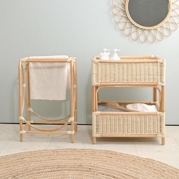 Rattan World R060N ラタン タオルハンガー ナチュラル メーカー直送