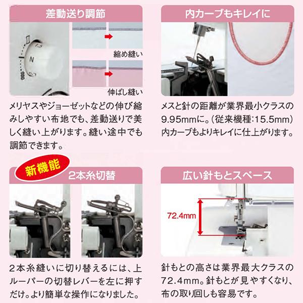 ジューキ JUKI MO-1000M 2本針4本糸ロックミシン シュルル_3