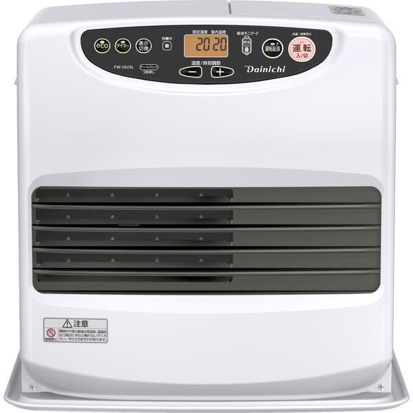 美品　DAINICHI キャスター付　石油ファンヒーター ウォームホワイト ダイニチ（Dainichi） DAINICHI FW-5625L ムーンホワイト 石油ファン