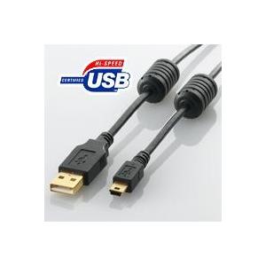 フェライトコア付きUSB2.0ケーブル 5.0m U2C-MF50BK｜aprice