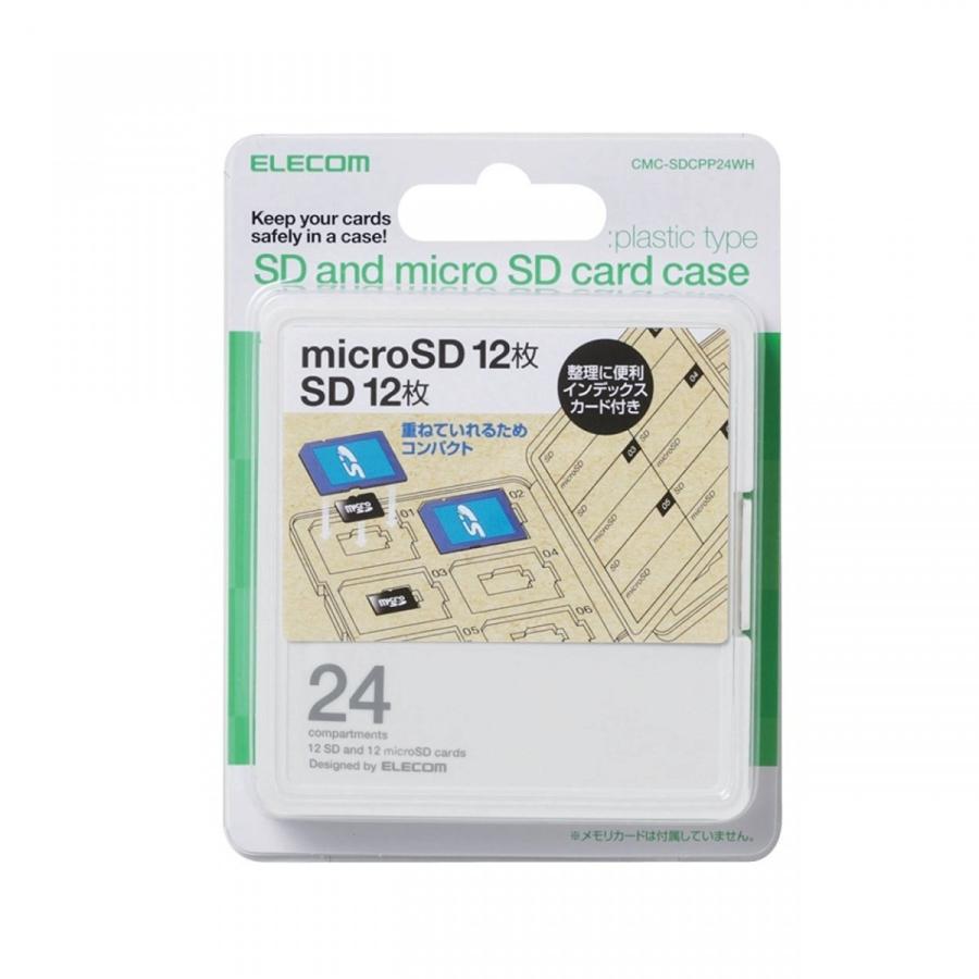 本体 ソフト、メモリカード付き！ ELECOM（エレコム） メモリカードケース CMC-SDCPP24WH インデックス
