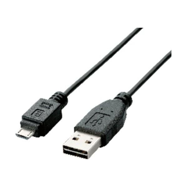 USBケーブル ELECOM エレコム U2C-DAMB20BK ブラック 両面挿しUSBケーブル(A-microB) 2.0m｜aprice