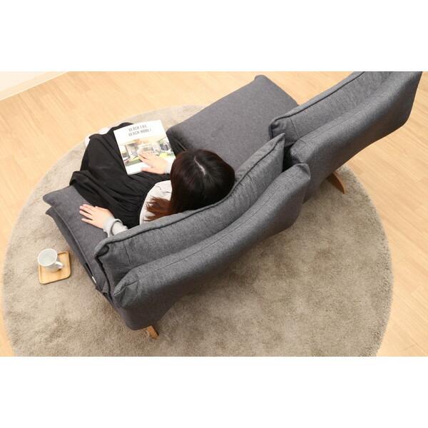 【新品・送料無料】ダブルクッション座椅子　フィット２　１Ｐ　ＤＧＹ ダブルクッション座椅子 フィットⅡ 1P