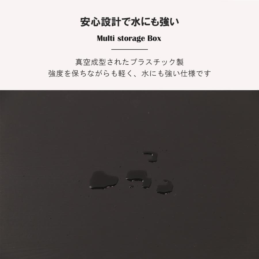 収納 ベンチ 屋外 防水 270L ベランダストッカー 物置 大容量 大型 ごみ箱 ゴミ箱 ダストボックス ガーデン ベランダ ブラック メーカー直送_7
