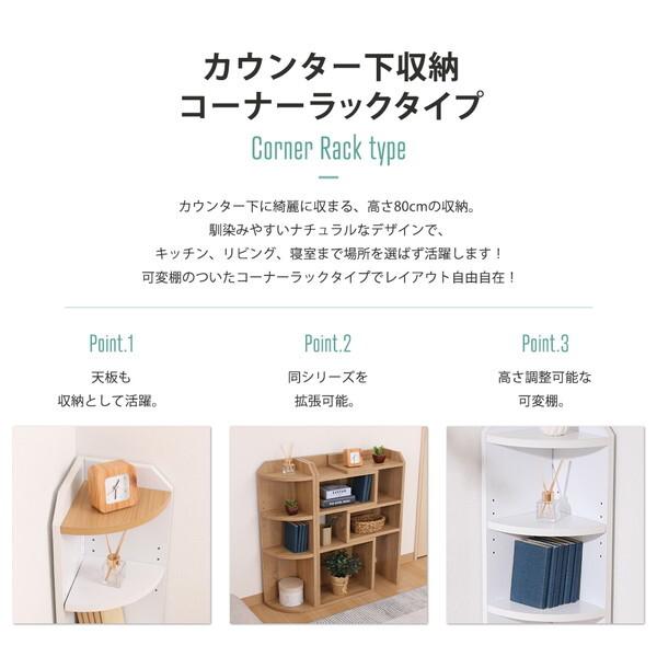 不二貿易（Fuji Boeki） コーナーラック 4段 カウンター下収納