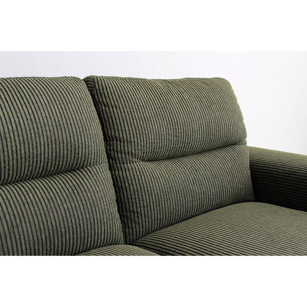 東馬（Tohma） ソファ 3人掛け モスグリーン 緑系 コーデュロイ