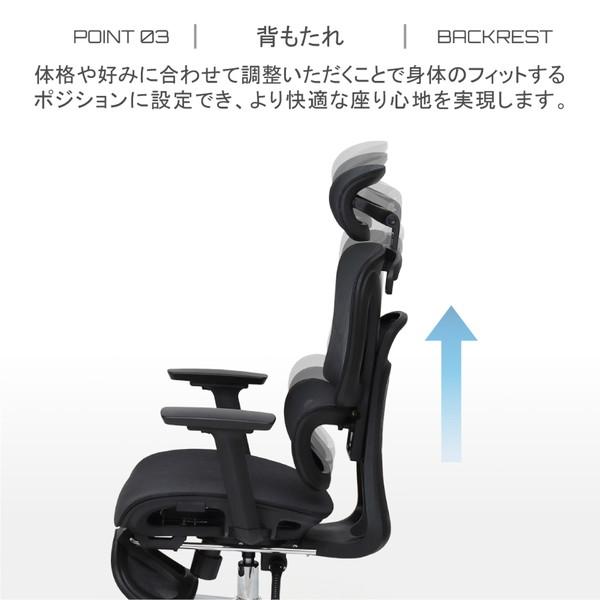 クロシオ 23398 ブラック 多機能ハイバックチェア メーカー直送