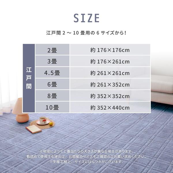 HAGiHARA（萩原） 600098645 抗菌・防臭加工の平織カーペット シオン