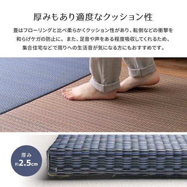 159054999 アジアンテイストの軽量小型置き畳 南風 同色12枚組 65×65×2.5 ブラウン 【床】 メーカー直送