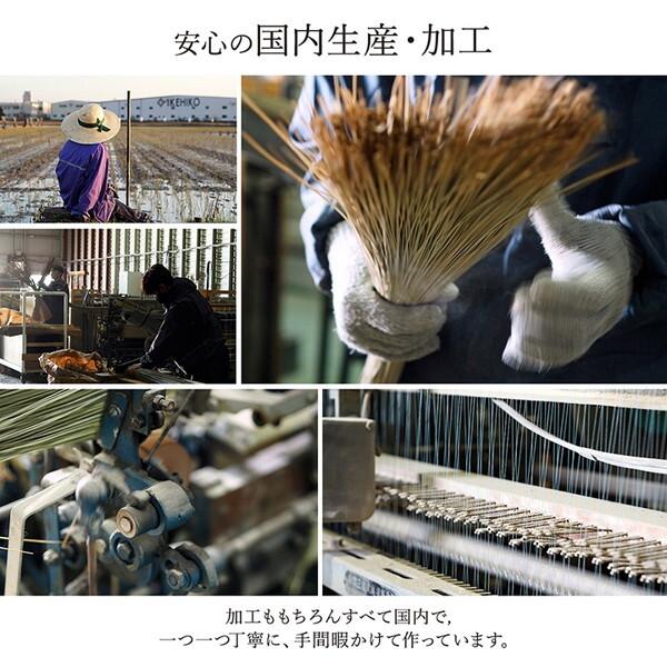 イケヒコ・コーポレーション 1080040020602 敷物 花ござ 純日本製 い草 モダン 抗菌防臭 自然素材 パッチワーク ベージュ 江戸間6畳 約261×352cm メーカー直送_9