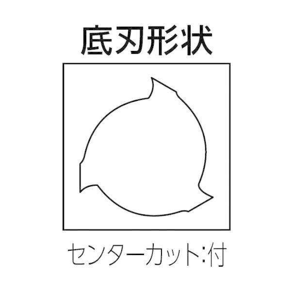 京セラ 3FESW10008010 超硬スクエアエンドミル 3枚刃ソリッドエンドミル 自動盤用 3FESW 刃径10mm 刃長8mm 全長45mm シャンク径10mm メーカー直送_1