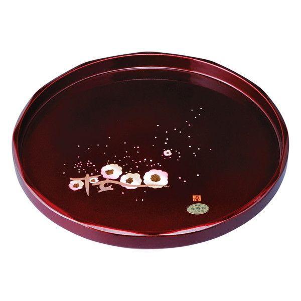 紀州塗 玉虫塗 桜 10.0丸盆 2131001 : XPRICE Yahoo!店 - 通販 - Yahoo