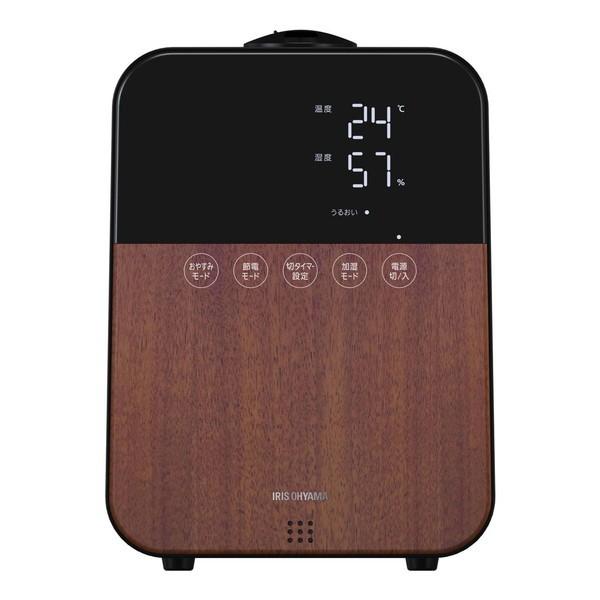 加湿器 アイリスオーヤマ ハイブリッド式 4.5L 木造和室6畳 プレハブ洋室10畳 木目調 HDK-35-TM
