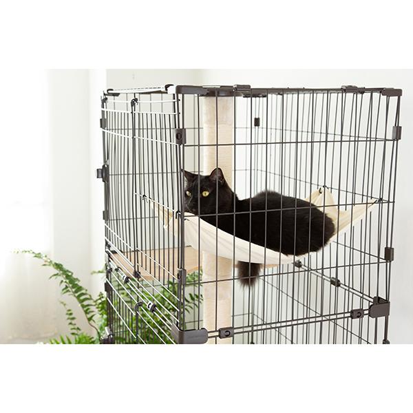 猫 PKC-600 アイリスオーヤマ 爪とぎ おしゃれ キャットケージ 隠れ家キャットケージ スリム 猫 ケージ ペット用品 | IRIS OHYAMA | 04