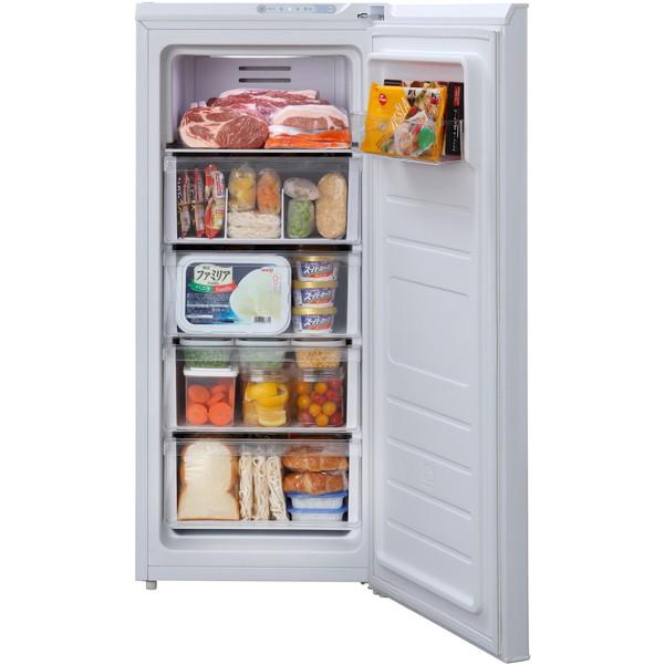 1ドア冷凍庫 IRIS OHYAMA IUSN-12A-W 2023年製 119L 冷凍庫119L｜前