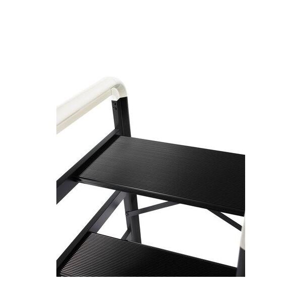 長谷川工業 DE2.0-2S シルバー 組立式踏台 キャンバー 2段