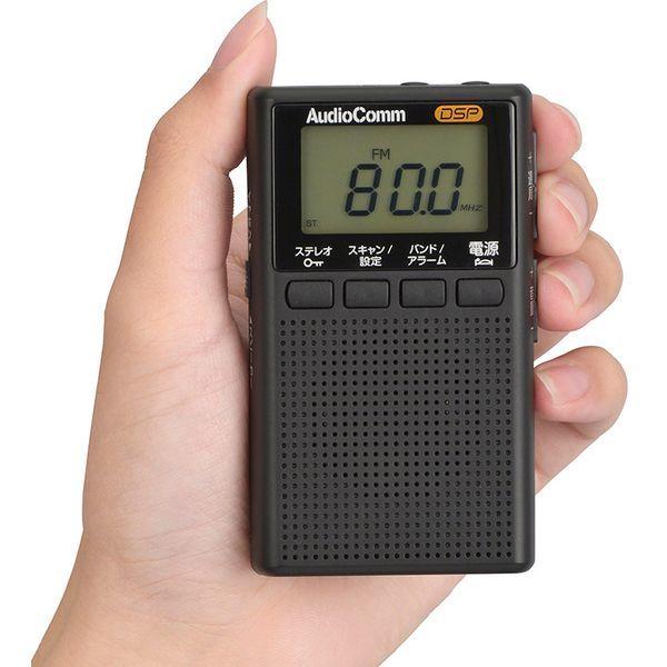 OHM（オーム電機） RAD-P209S-K AudioComm イヤホン巻取り液晶ポケット