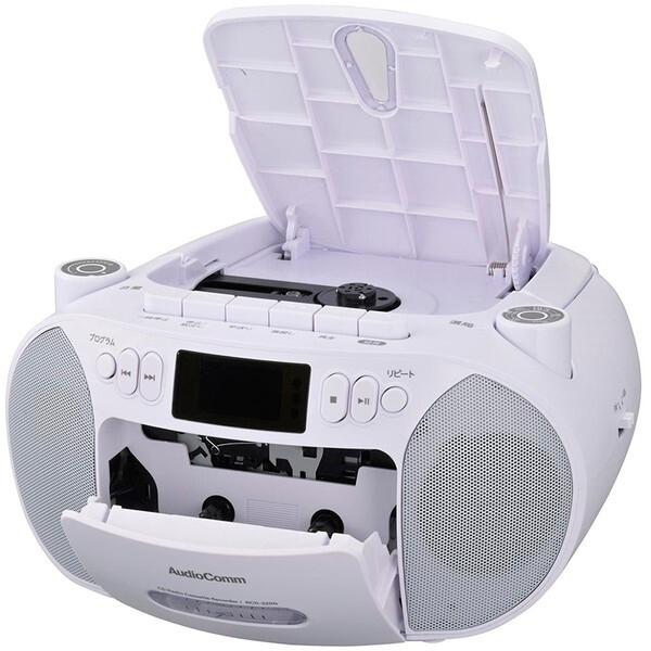 一部ジャンク扱い品 オーム電気 木製 レコードプレーヤー付きコンポ ラジオ CD カセット RCD-3440 レトロ アンティーク調 札幌市東区 新道東店 天然木キャビネットオールインワンプレイヤー レコードプレイヤー&CD