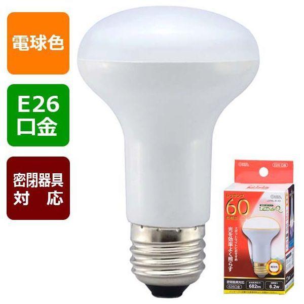 OHM オーム電機 LDR6L-W A9 LED電球 レフランプ形 E26 60形相当 電球色