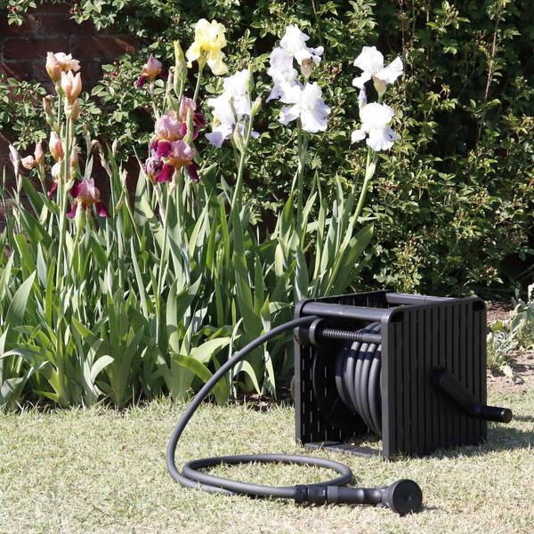 GREEN LIFE（グリーンライフ） ホースリール 20m おしゃれ コンパクト