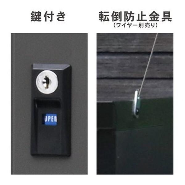 GREEN LIFE（グリーンライフ） GREEN LIFE HS-83(BK/AGY) 家庭用収納庫