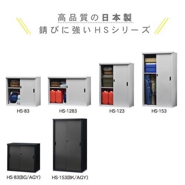 GREEN LIFE（グリーンライフ） GREEN LIFE HS-83(BK/AGY) 家庭用収納庫