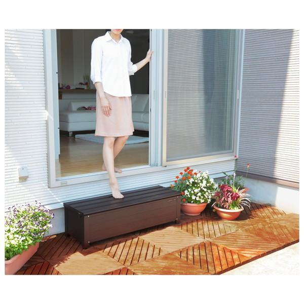 GREEN LIFE（グリーンライフ） 収納ベンチ 屋外 収納庫 踏み台 収納