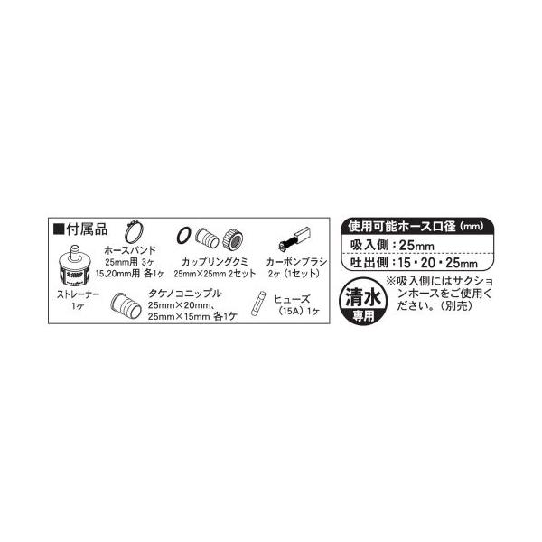 工進ハウスメイトMG-25と排水ホースまとめて