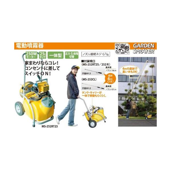 工進（KOSHIN） MS-252RT25 タンクキャリー付きモーター動噴 25L