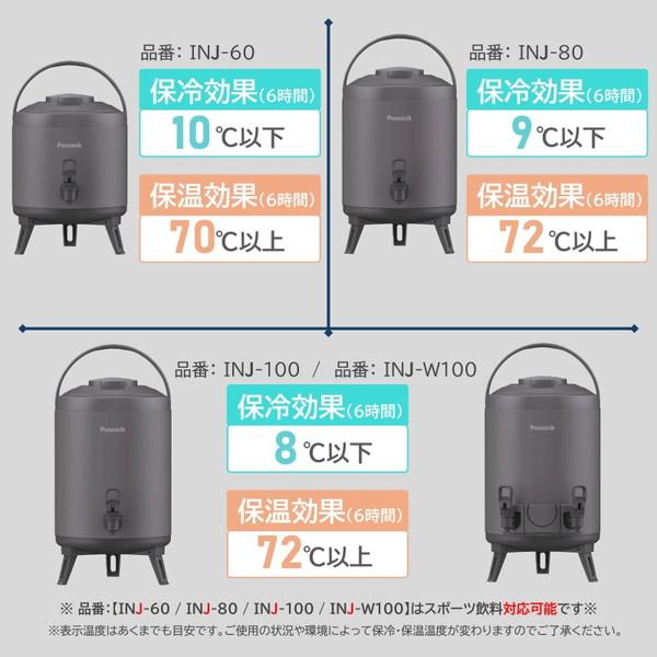 ピーコック魔法瓶工業 【送料無料】 ウォータージャグ 8L INJ-80