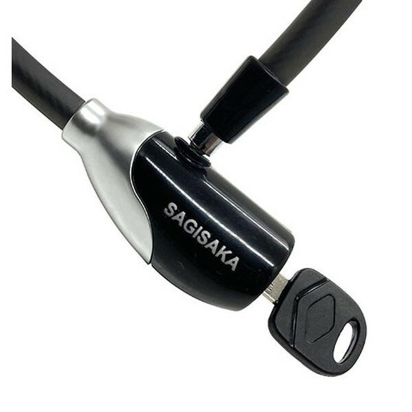 サギサカ（SAGISAKA） 43456 ディンプルケーブルロック SL ブラック